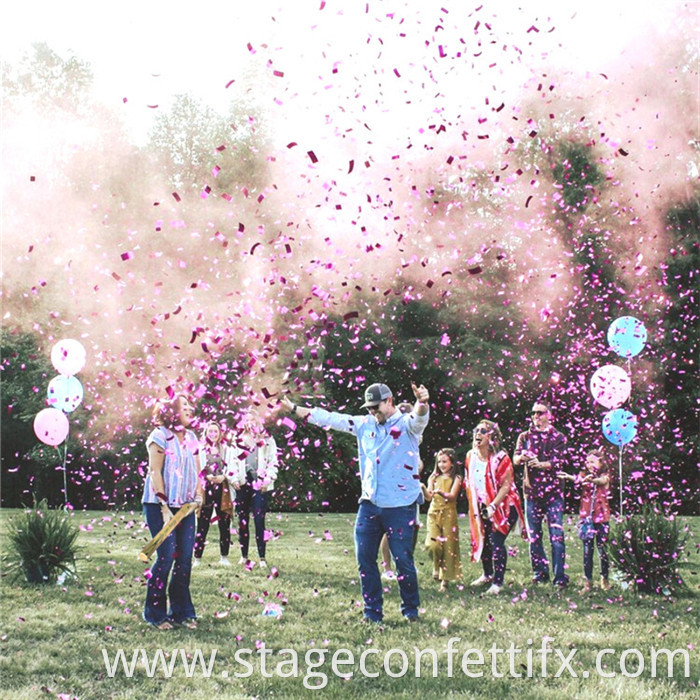 gender reveal confetti popper